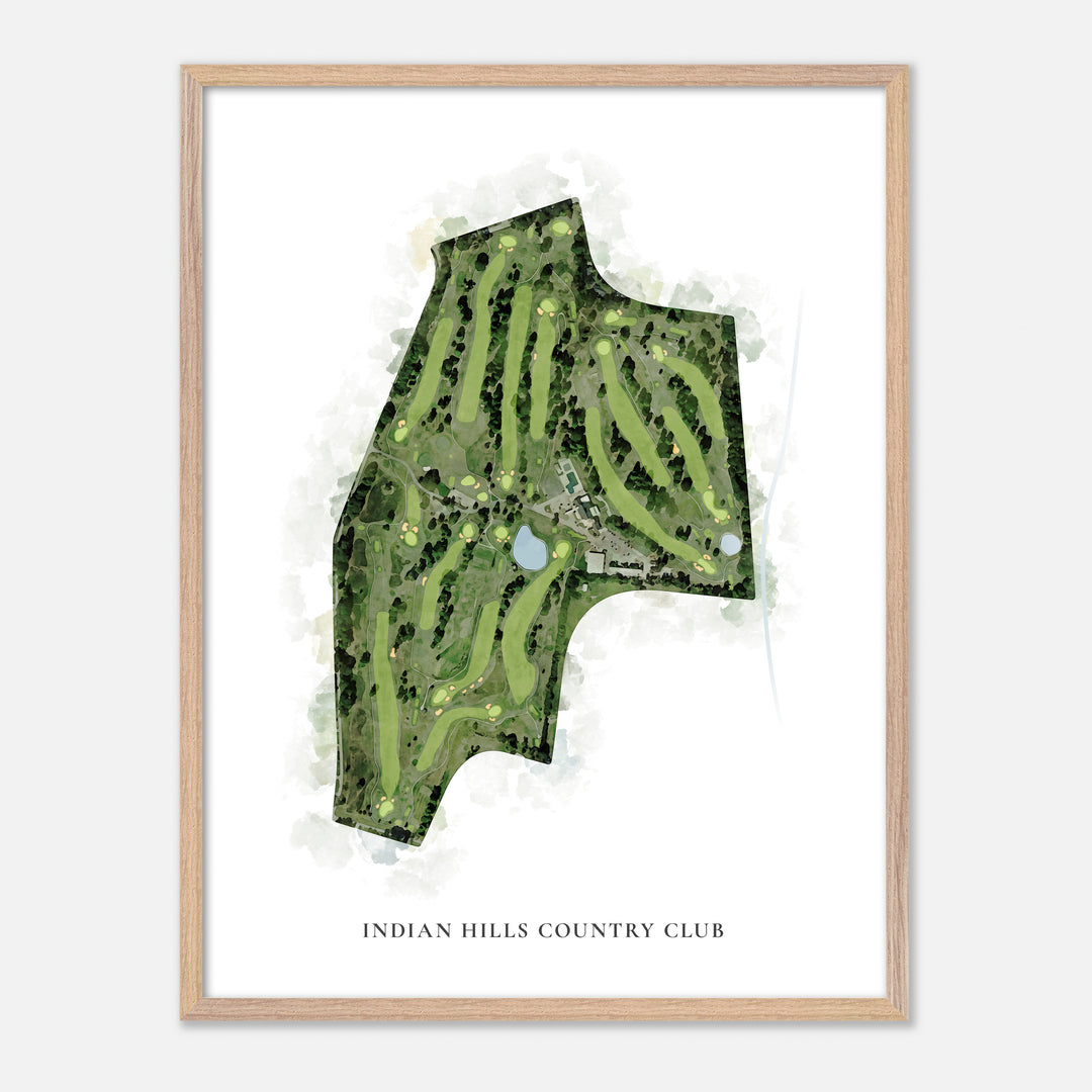 Print of Indian Hills Country Club Classic Map