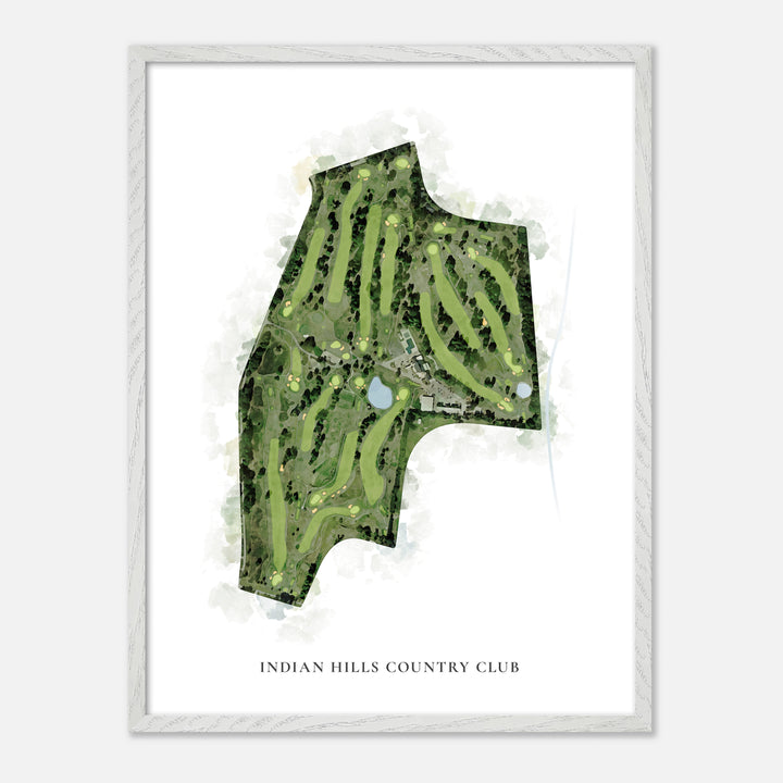 Print of Indian Hills Country Club Classic Map
