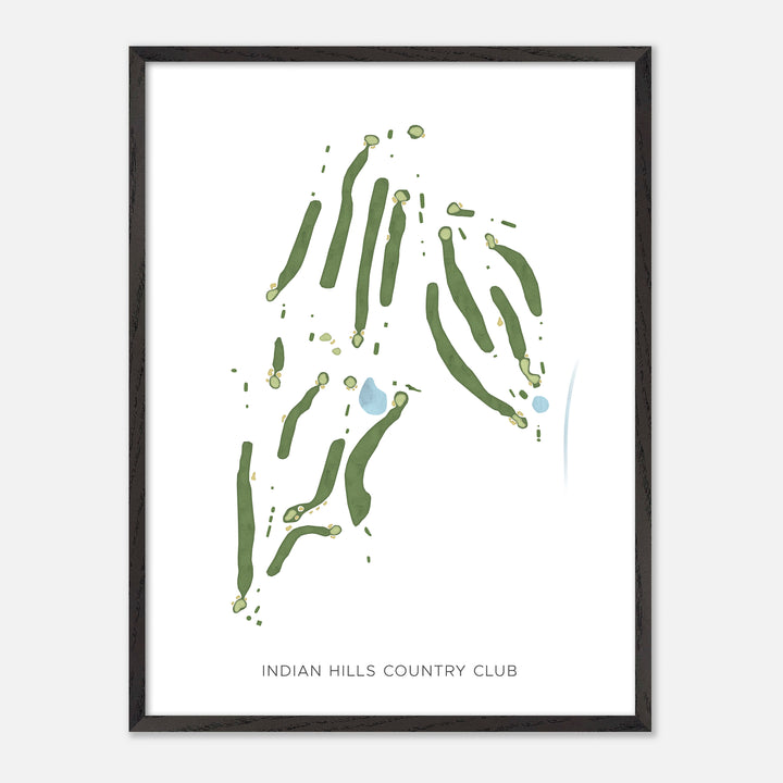 Print of Indian Hills Country Club Modern Map