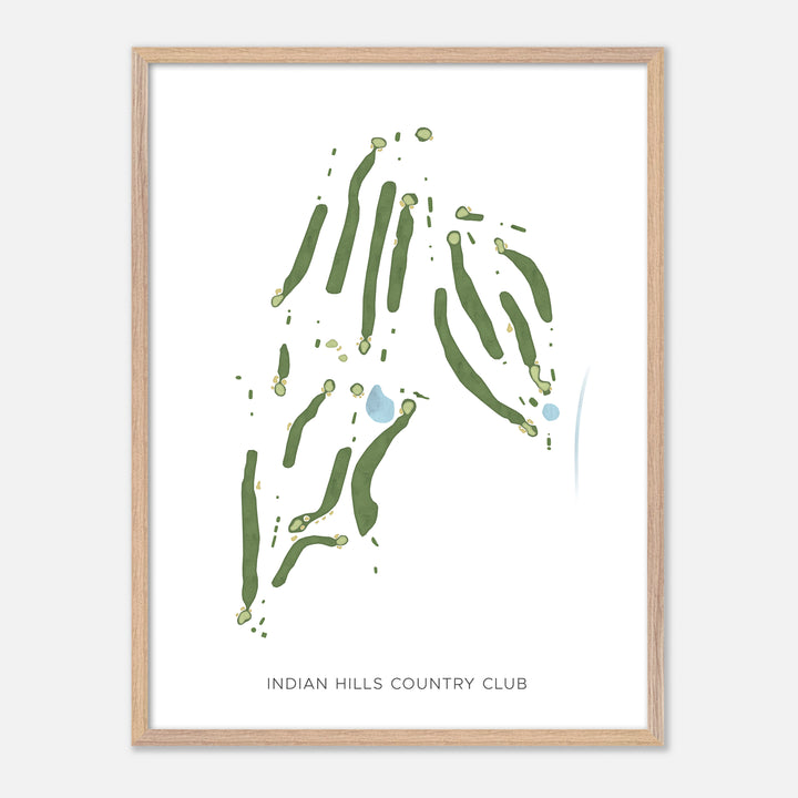 Print of Indian Hills Country Club Modern Map