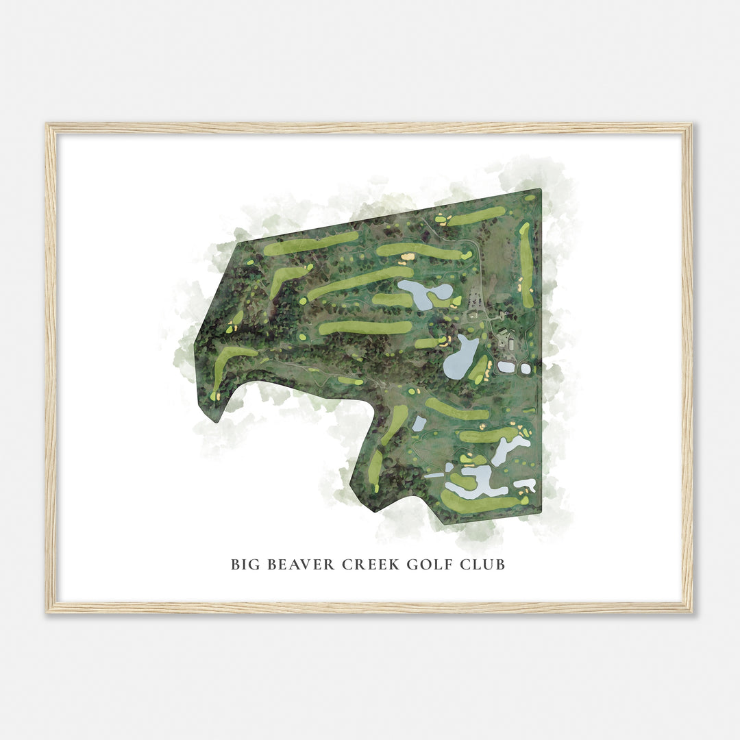 Print of Big Beaver Creek Golf Club Classic Map