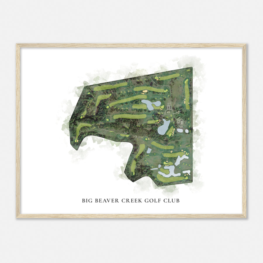 Print of Big Beaver Creek Golf Club Classic Map