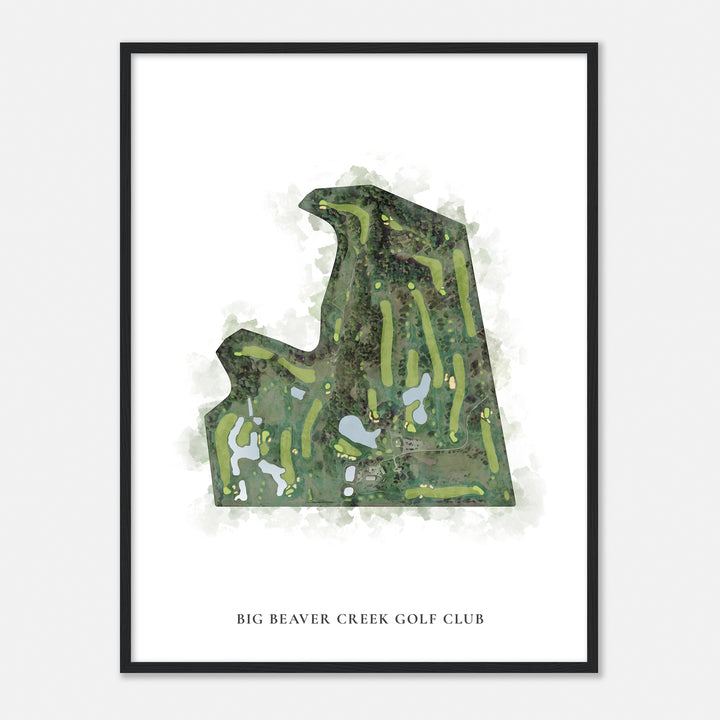 Print of Big Beaver Creek Golf Club Classic Map