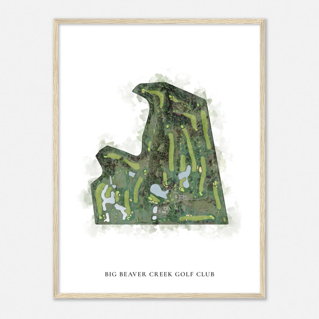Print of Big Beaver Creek Golf Club Classic Map