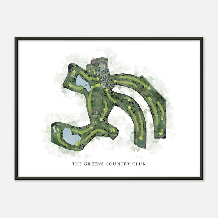 Print of The Greens Country Club Classic Map