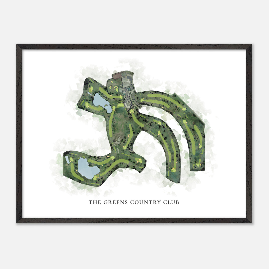 Print of The Greens Country Club Classic Map