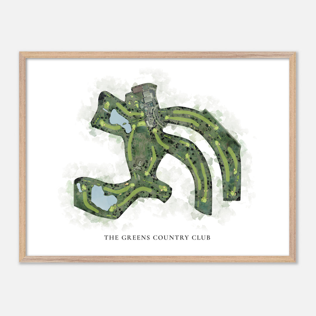 Print of The Greens Country Club Classic Map