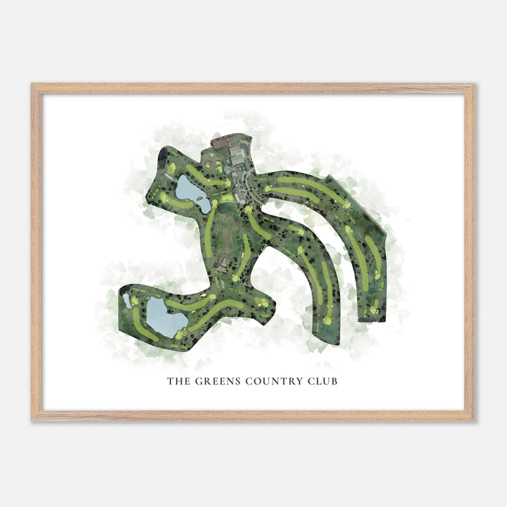 Print of The Greens Country Club Classic Map