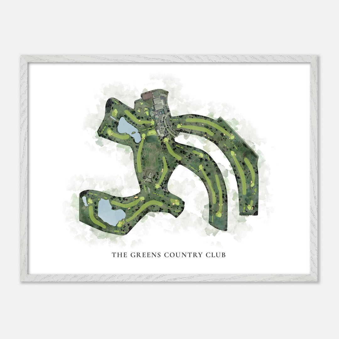 Print of The Greens Country Club Classic Map