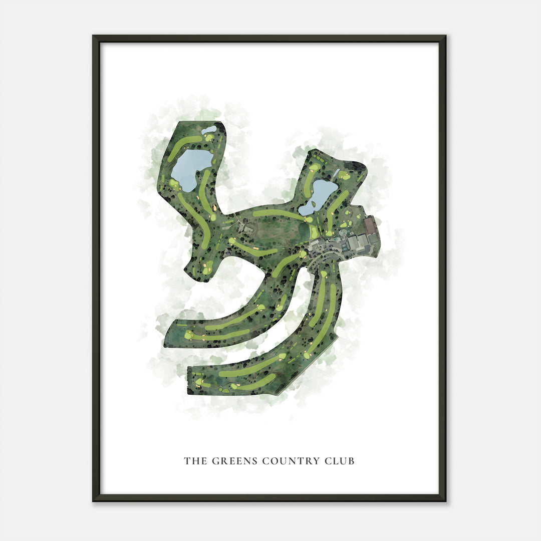 Print of The Greens Country Club Classic Map