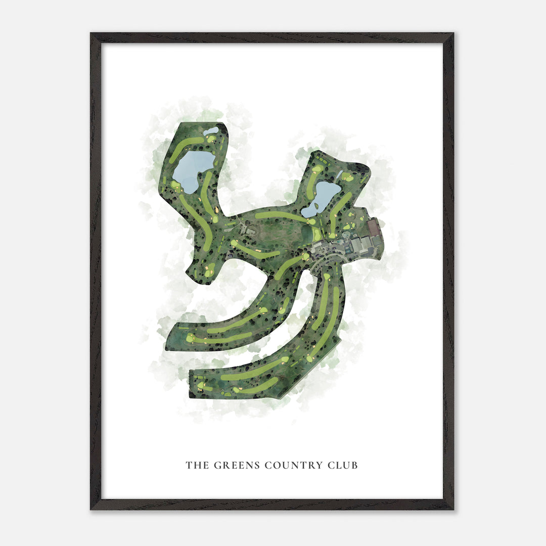 Print of The Greens Country Club Classic Map