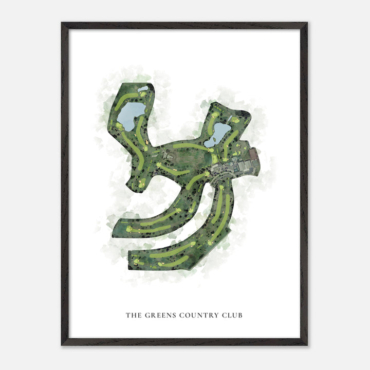 Print of The Greens Country Club Classic Map