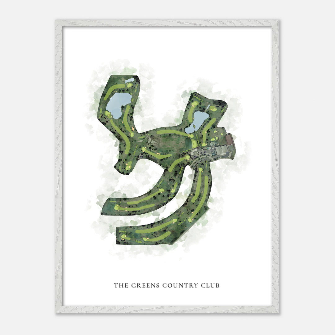 Print of The Greens Country Club Classic Map
