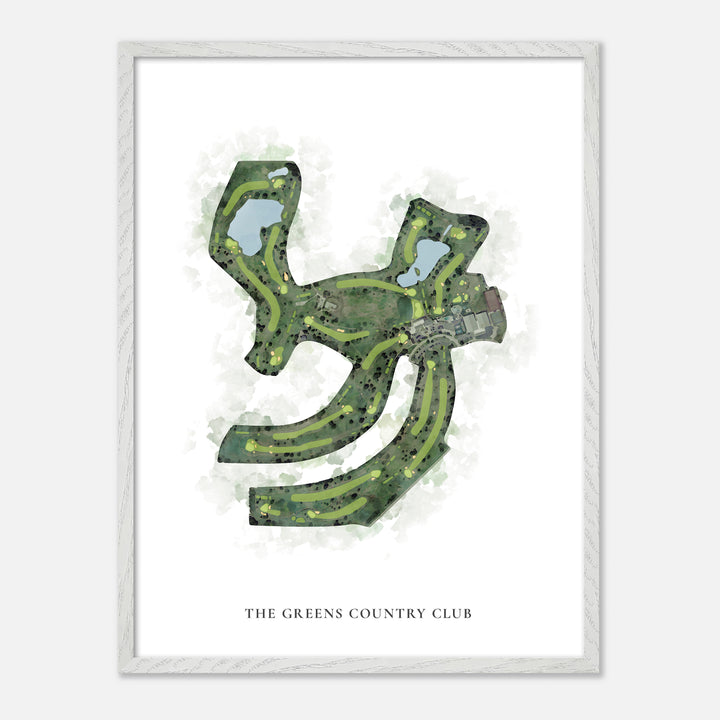 Print of The Greens Country Club Classic Map