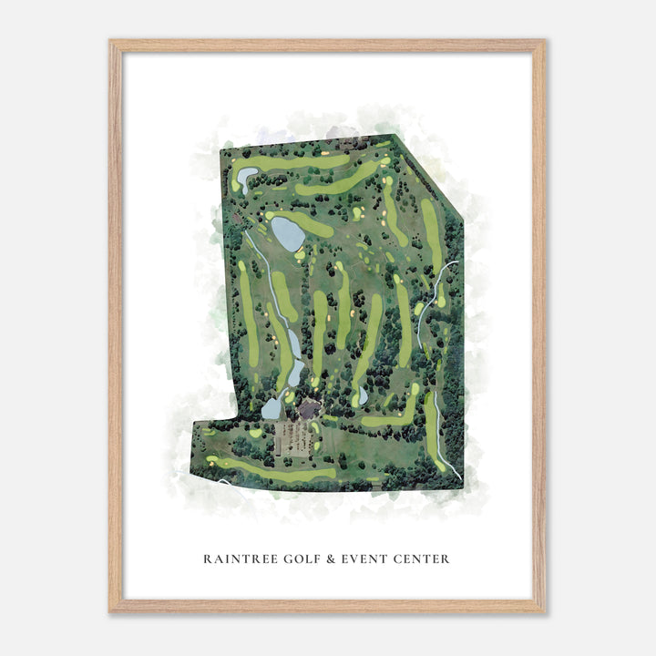 Print of Raintree Golf &amp; Event Center Classic Map