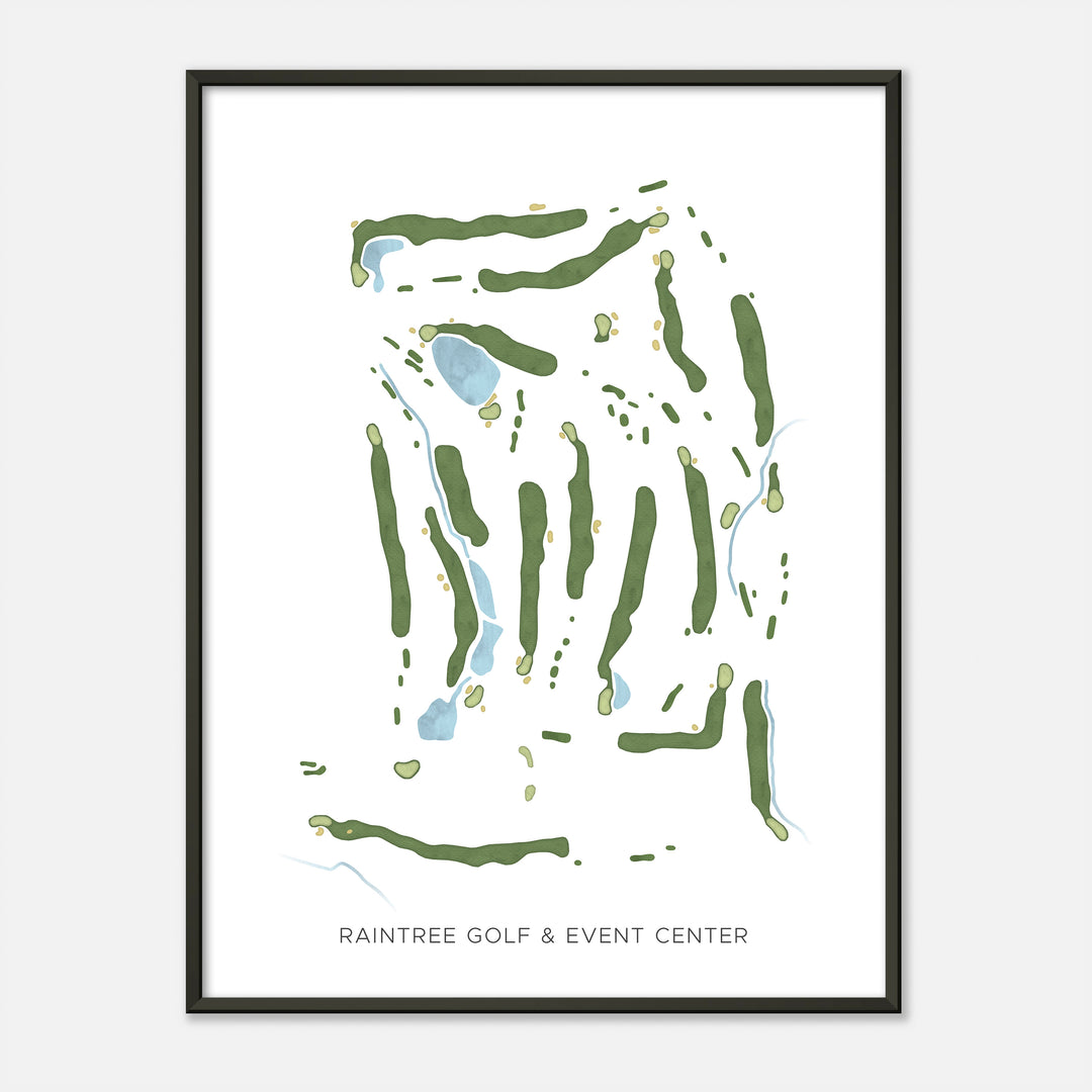 Print of Raintree Golf &amp; Event Center Modern Map