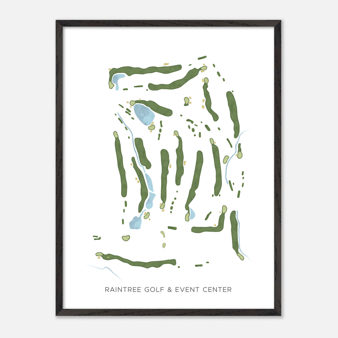 Print of Raintree Golf &amp; Event Center Modern Map