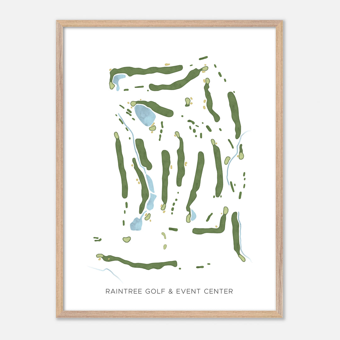 Print of Raintree Golf &amp; Event Center Modern Map