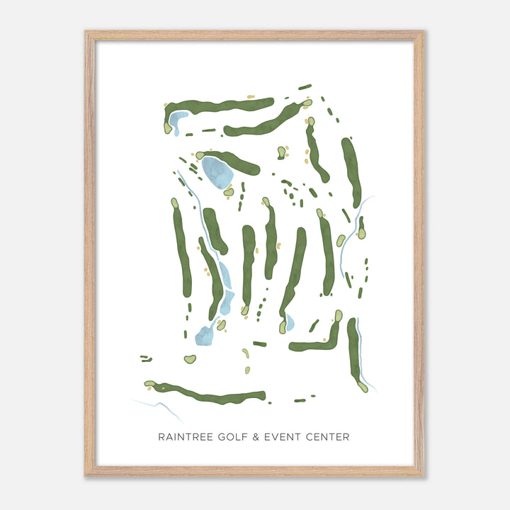 Print of Raintree Golf &amp; Event Center Modern Map