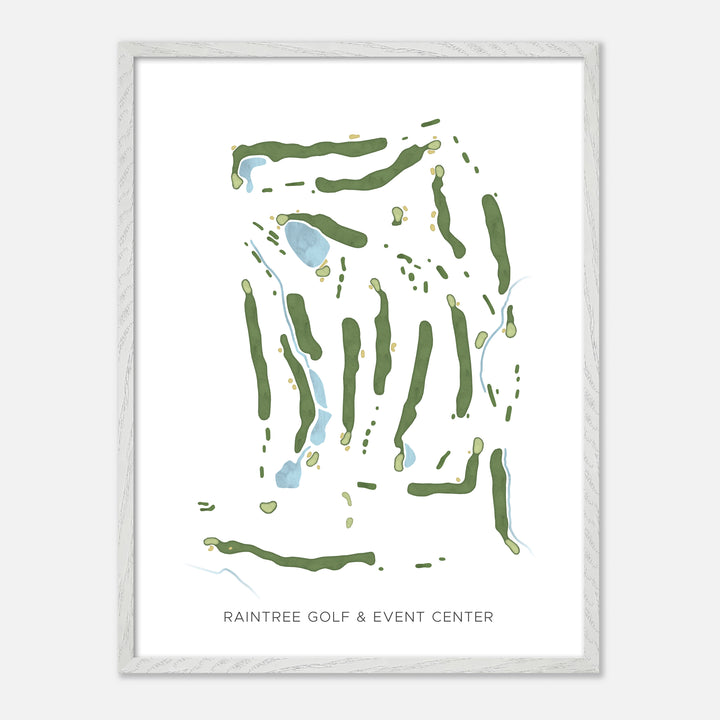 Print of Raintree Golf &amp; Event Center Modern Map