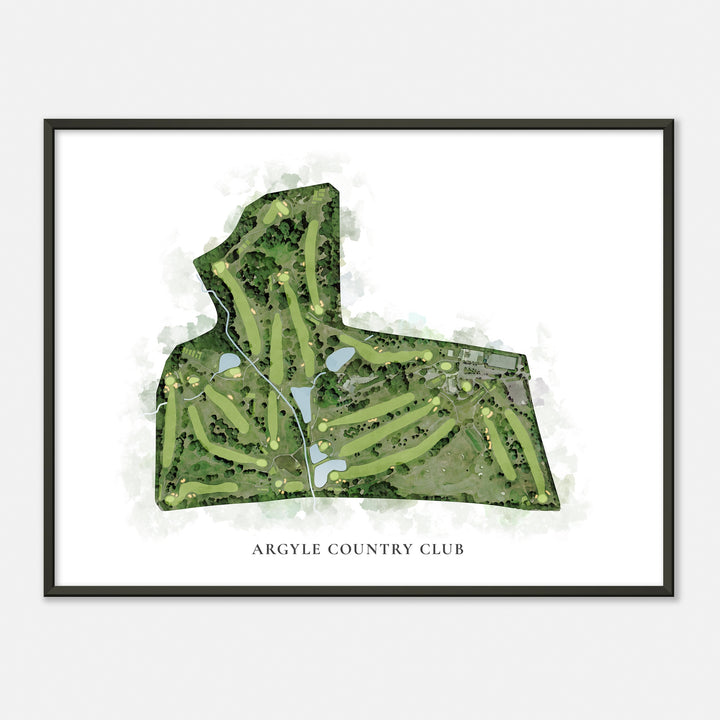 Print of Argyle Country Club Classic Map