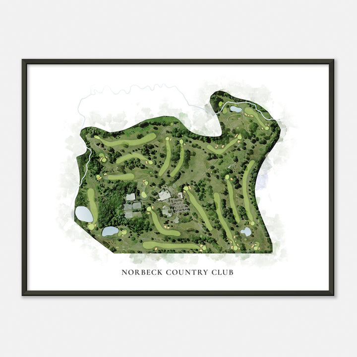 Print of Norbeck Country Club Classic Map