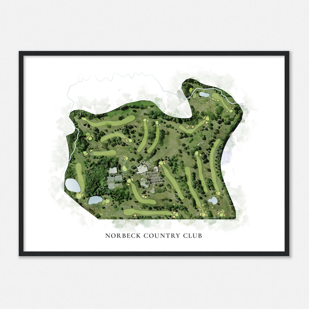 Print of Norbeck Country Club Classic Map