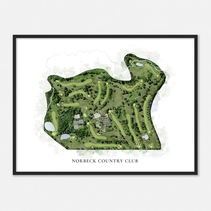 Print of Norbeck Country Club Classic Map