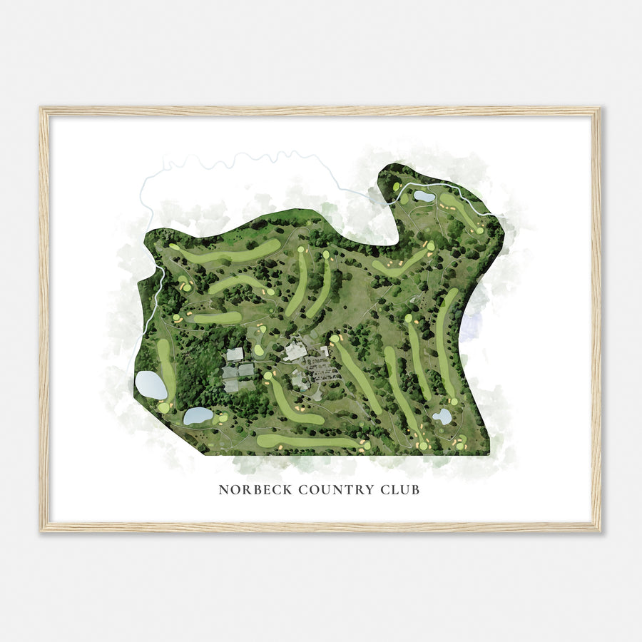 Print of Norbeck Country Club Classic Map