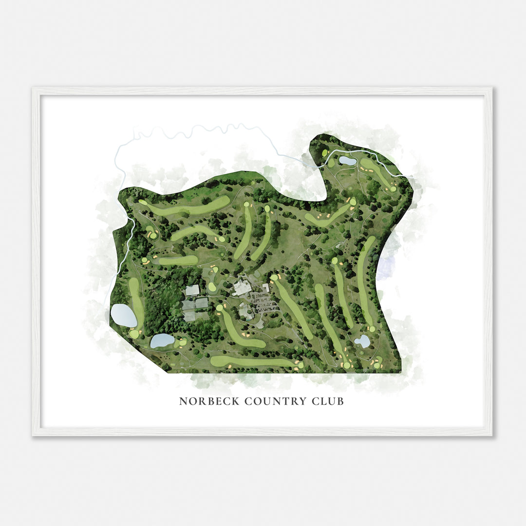 Print of Norbeck Country Club Classic Map