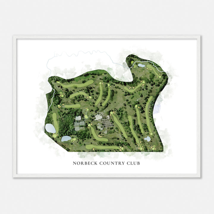 Print of Norbeck Country Club Classic Map