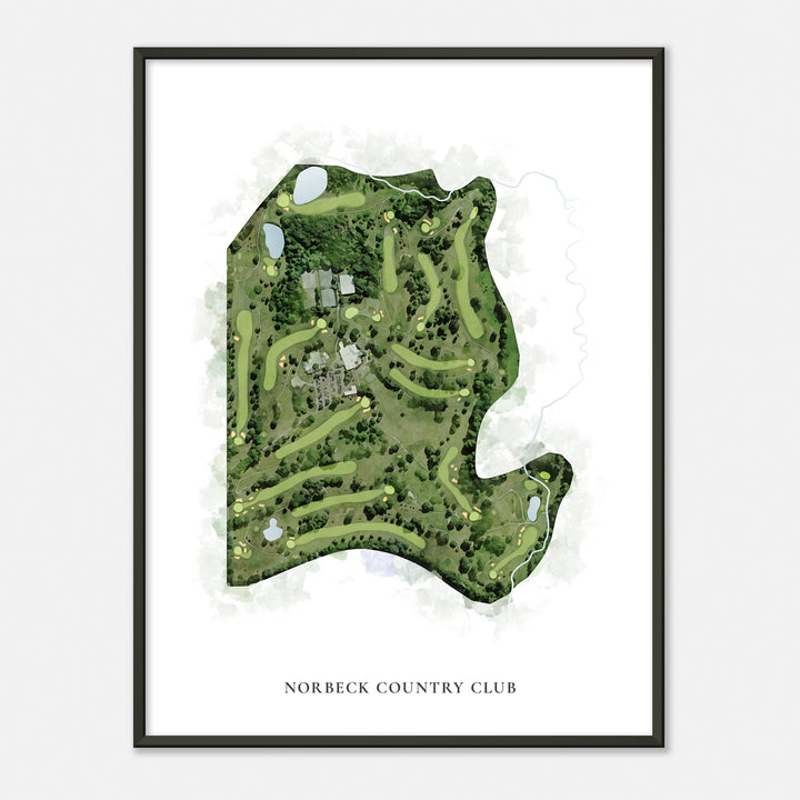 Print of Norbeck Country Club Classic Map