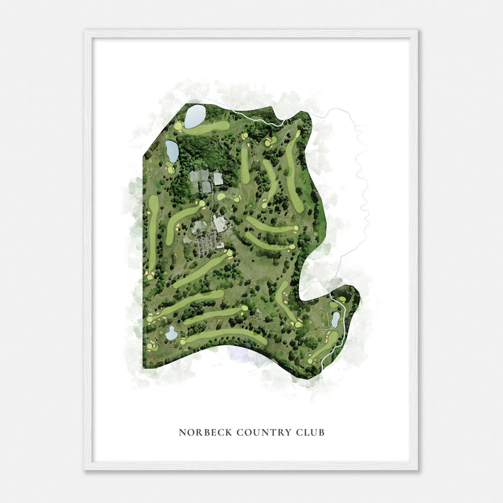 Print of Norbeck Country Club Classic Map