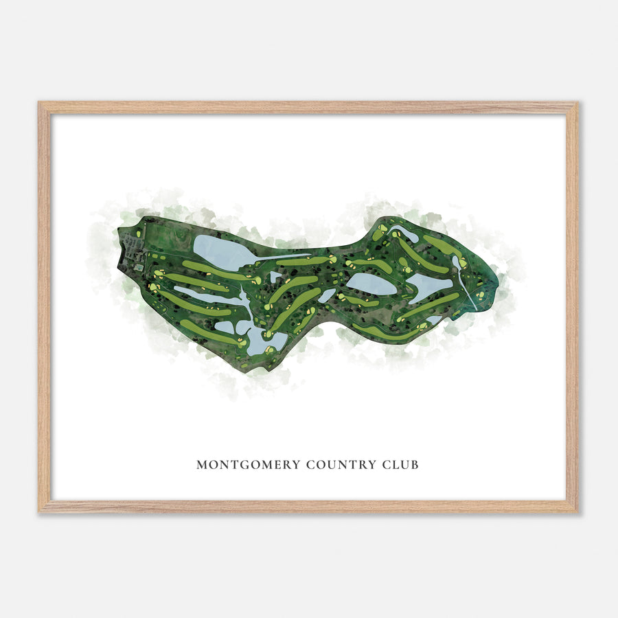 Print of Montgomery Country Club Classic Map