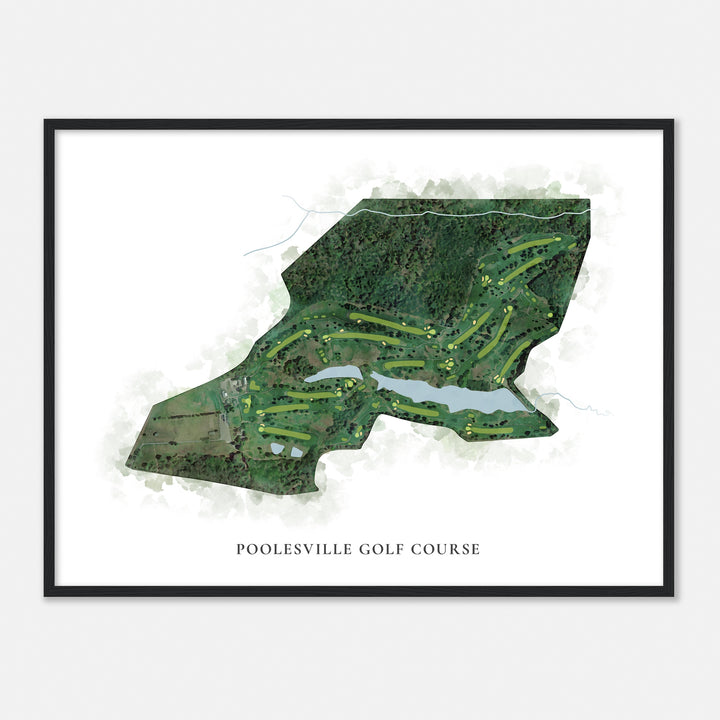 Print of Poolesville Golf Course Classic Map