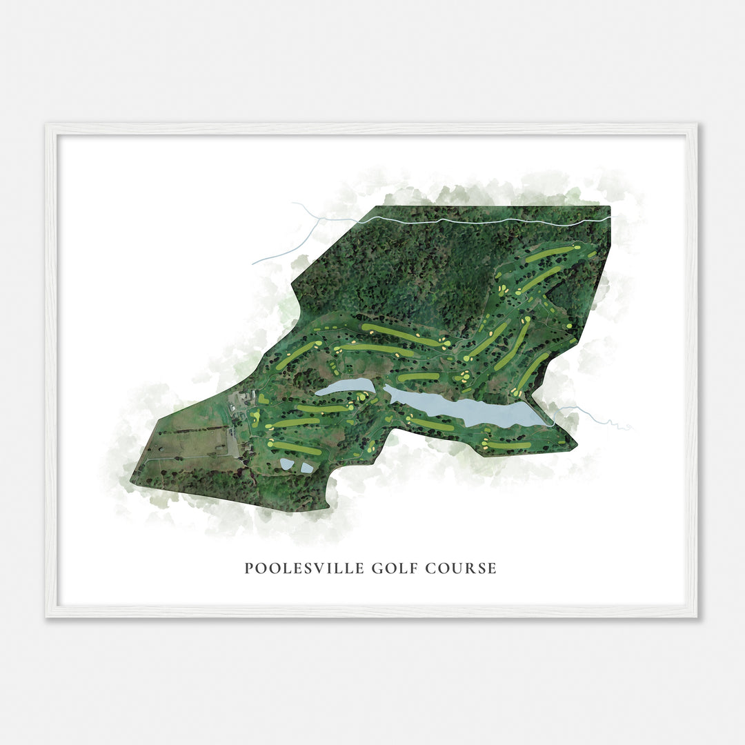 Print of Poolesville Golf Course Classic Map