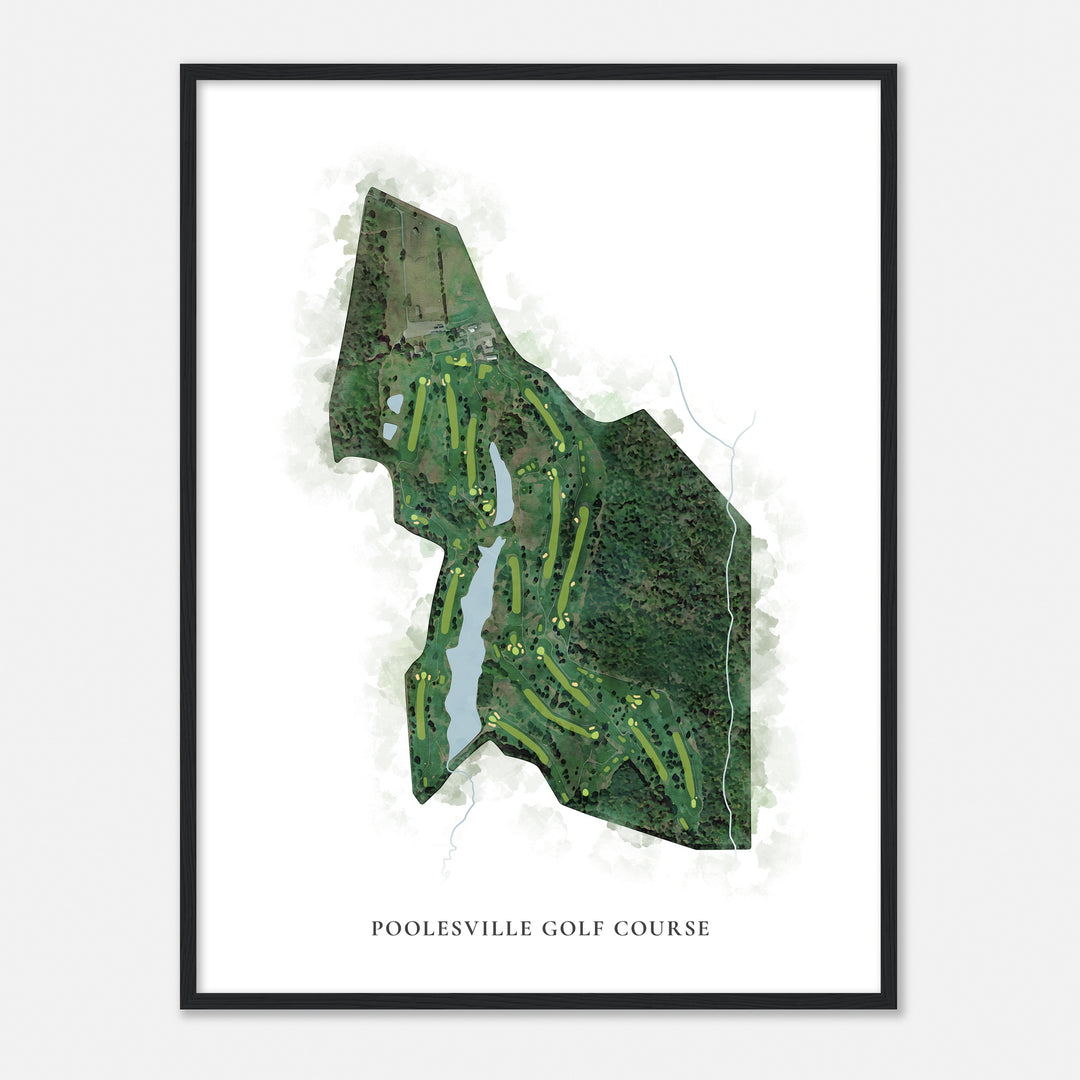 Print of Poolesville Golf Course Classic Map