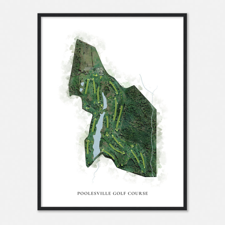 Print of Poolesville Golf Course Classic Map