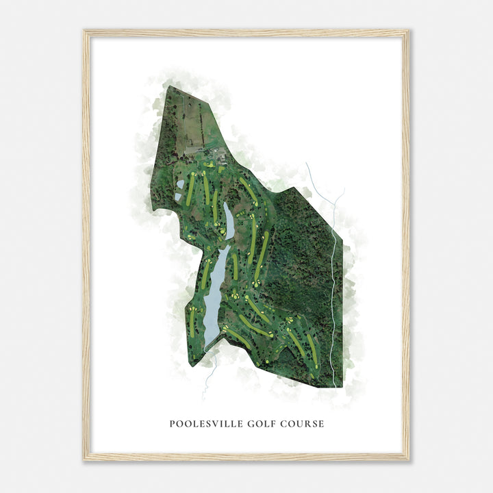 Print of Poolesville Golf Course Classic Map