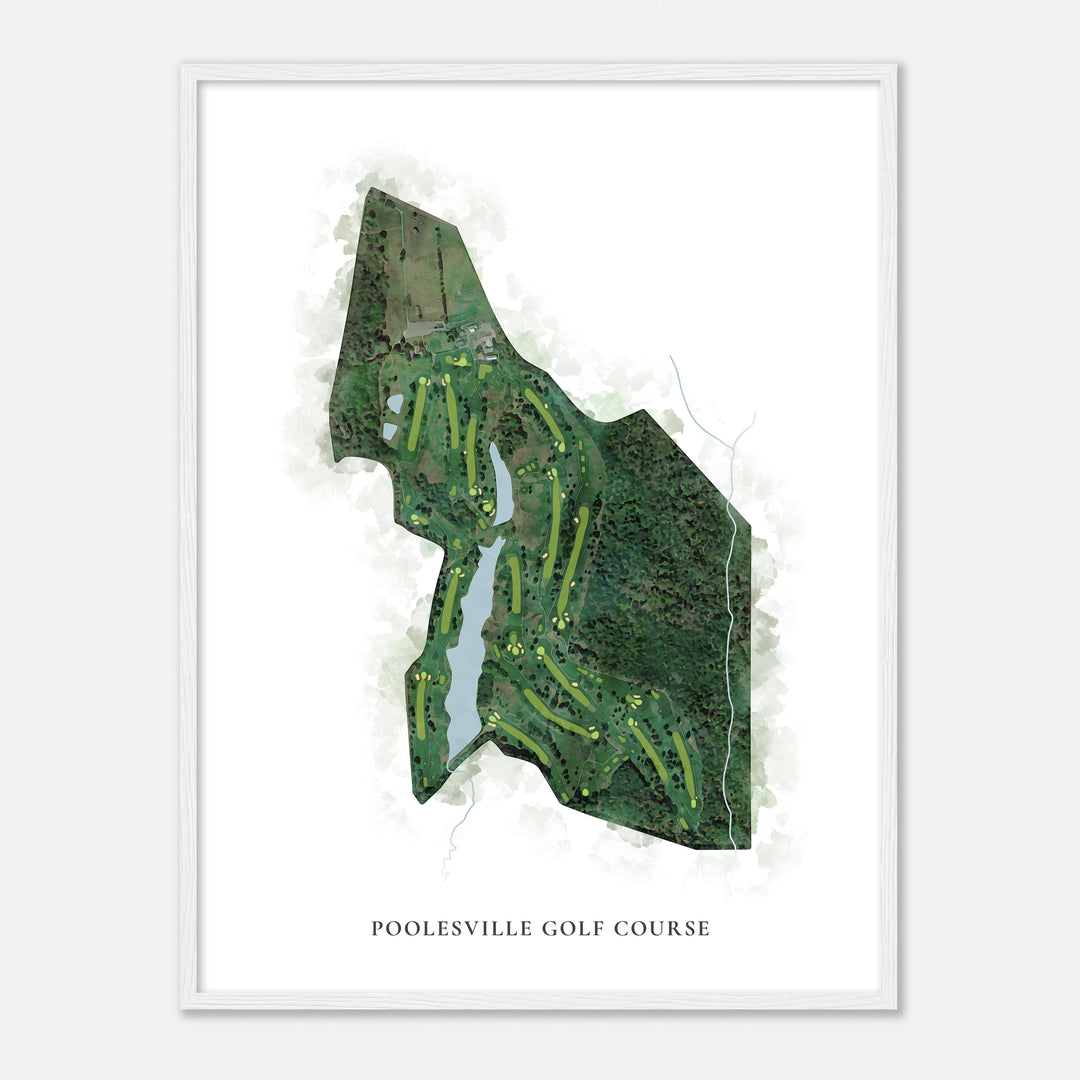 Print of Poolesville Golf Course Classic Map
