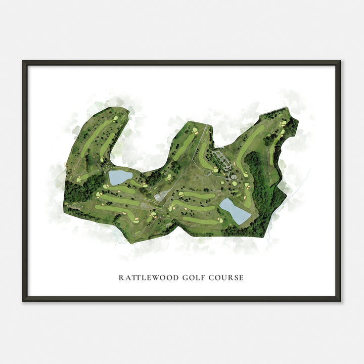 Print of Rattlewood Golf Course Classic Map