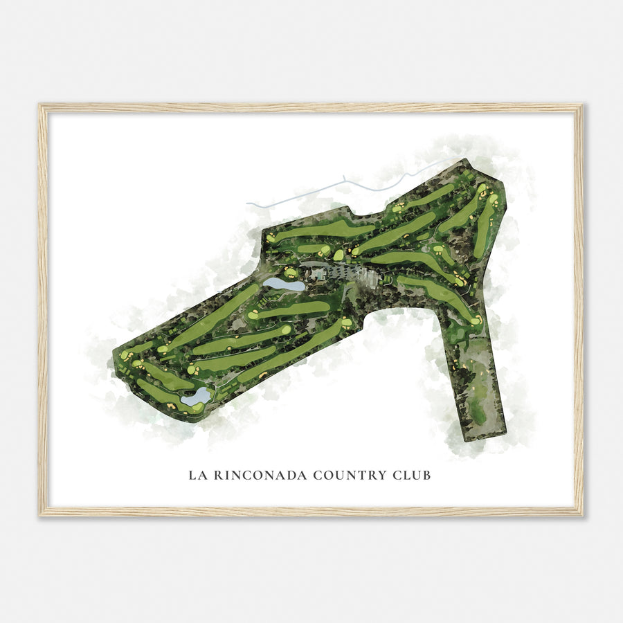 Print of La Rinconada Country Club Classic Map