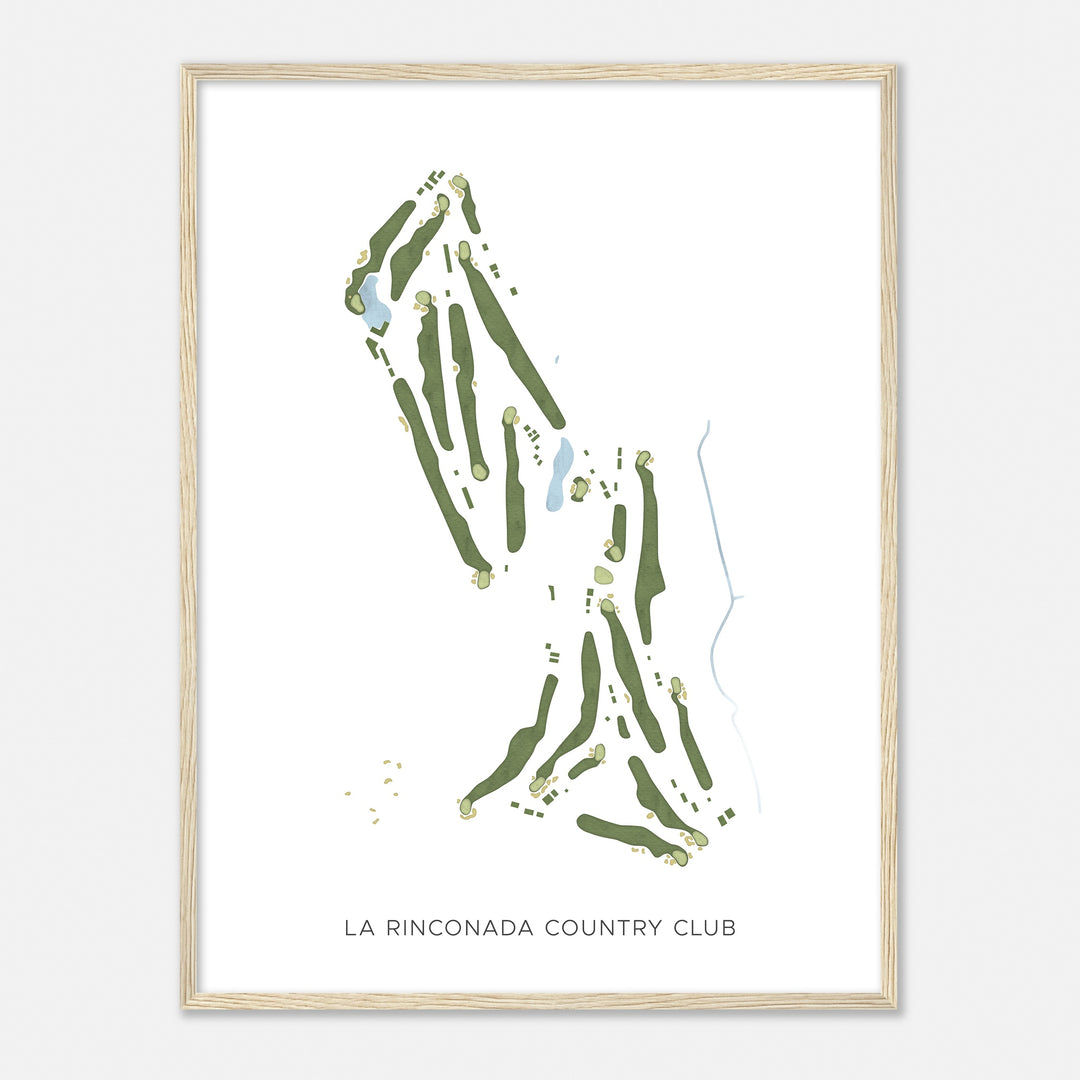 Print of La Rinconada Country Club Modern Map