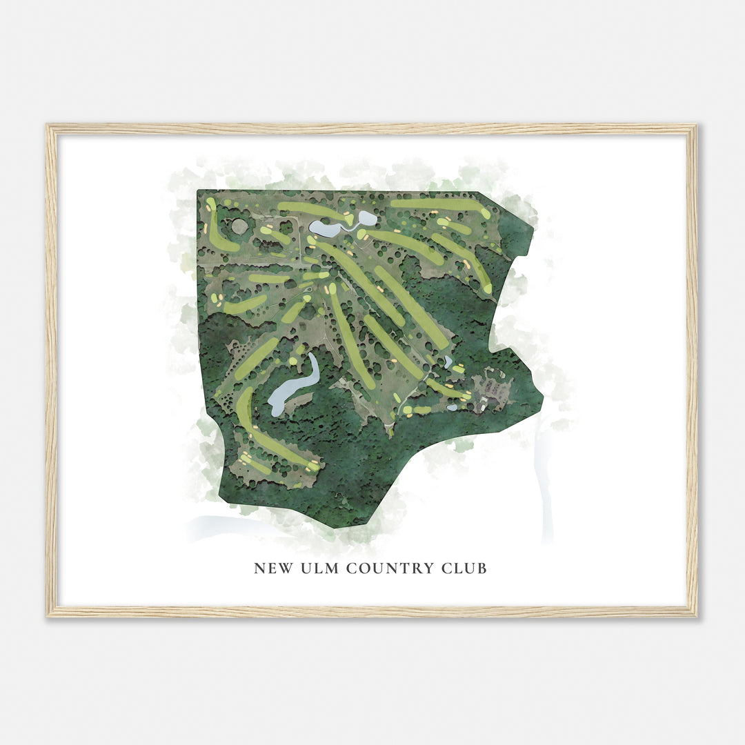 Print of New Ulm Country Club Classic Map