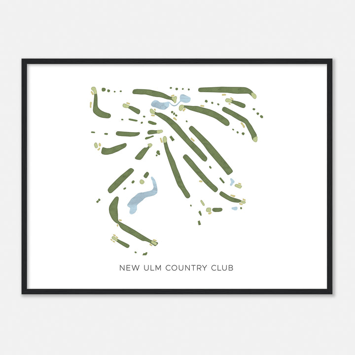 Print of New Ulm Country Club Modern Map