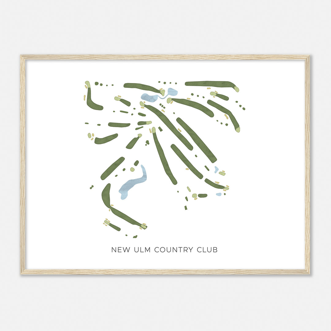 Print of New Ulm Country Club Modern Map