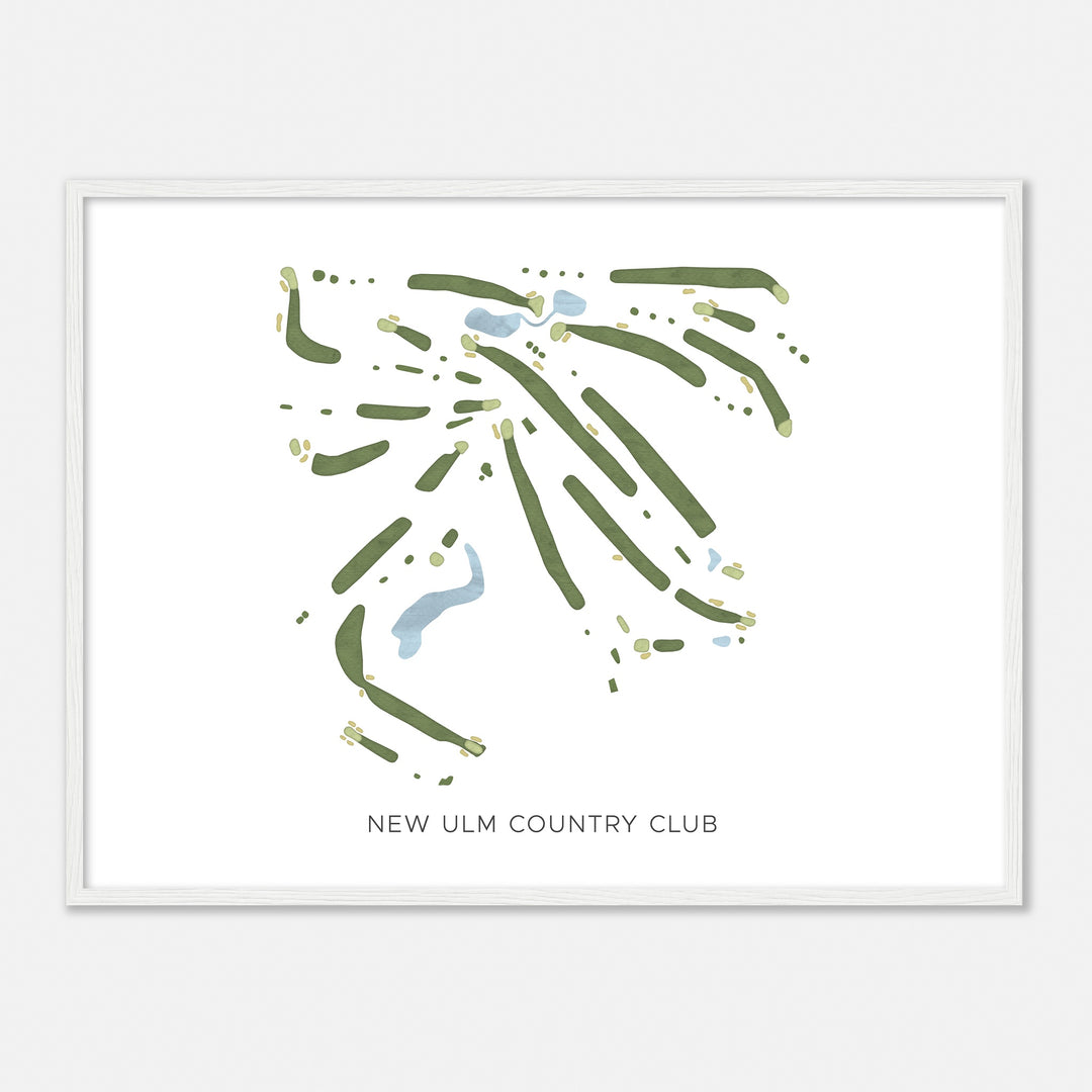 Print of New Ulm Country Club Modern Map