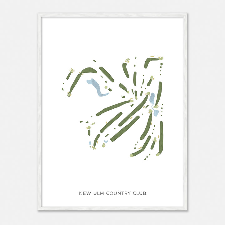 Print of New Ulm Country Club Modern Map