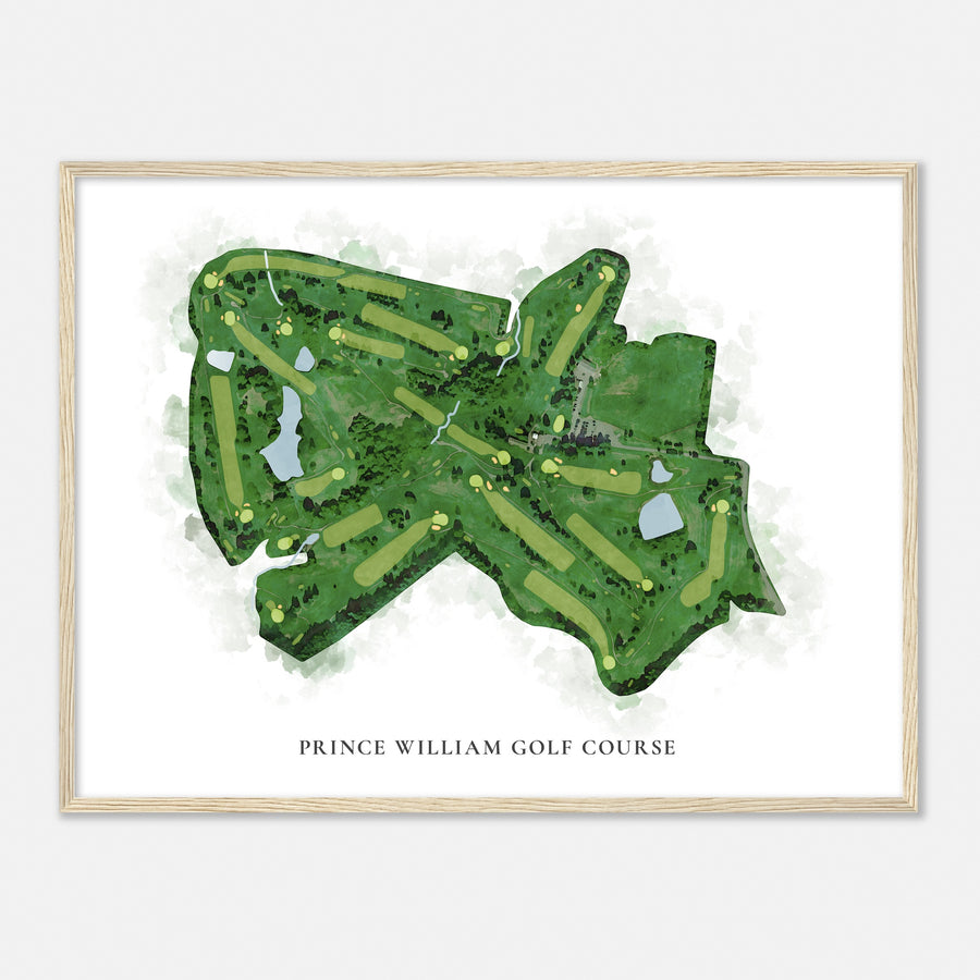 Print of Prince William Golf Course Classic Map