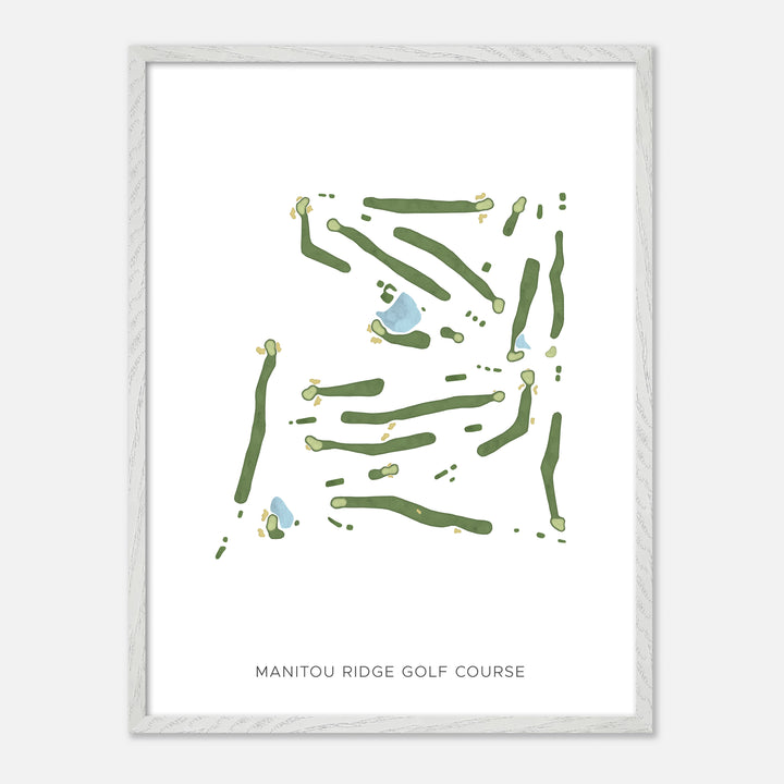 Print of Manitou Ridge Golf Course Modern Map